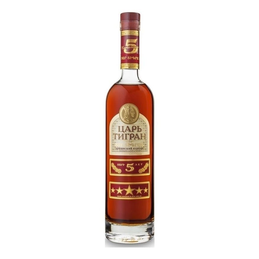 Коньяк Царь Тигран 5 лет 0,5 л