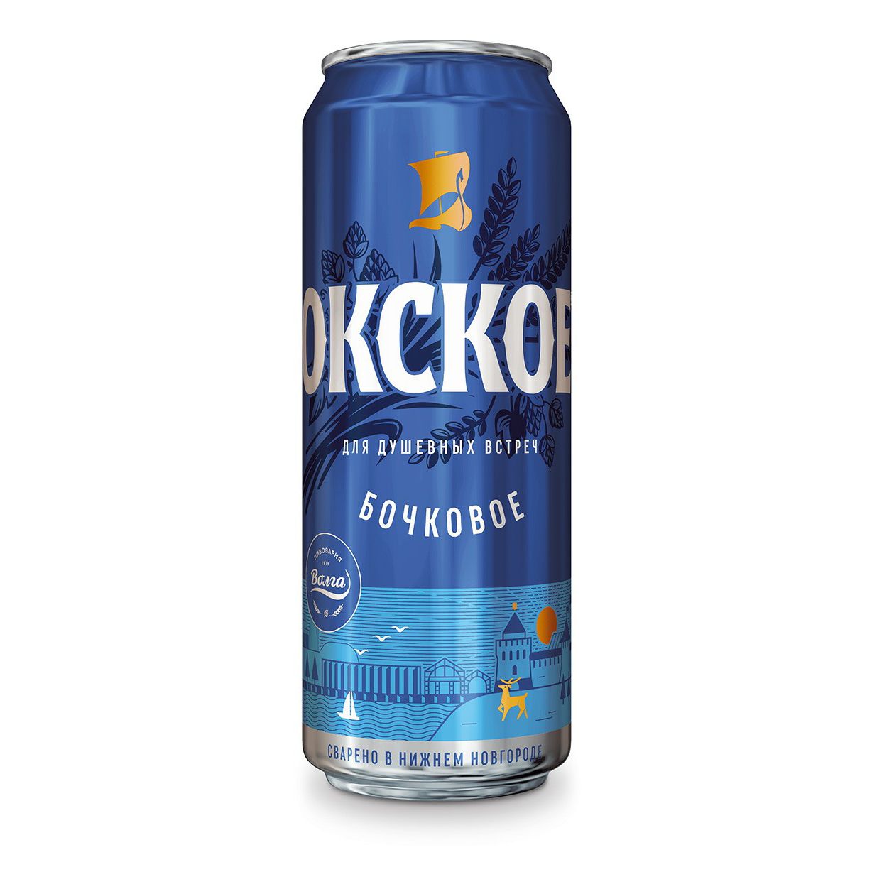 Пиво Окское светлое 0,43 л