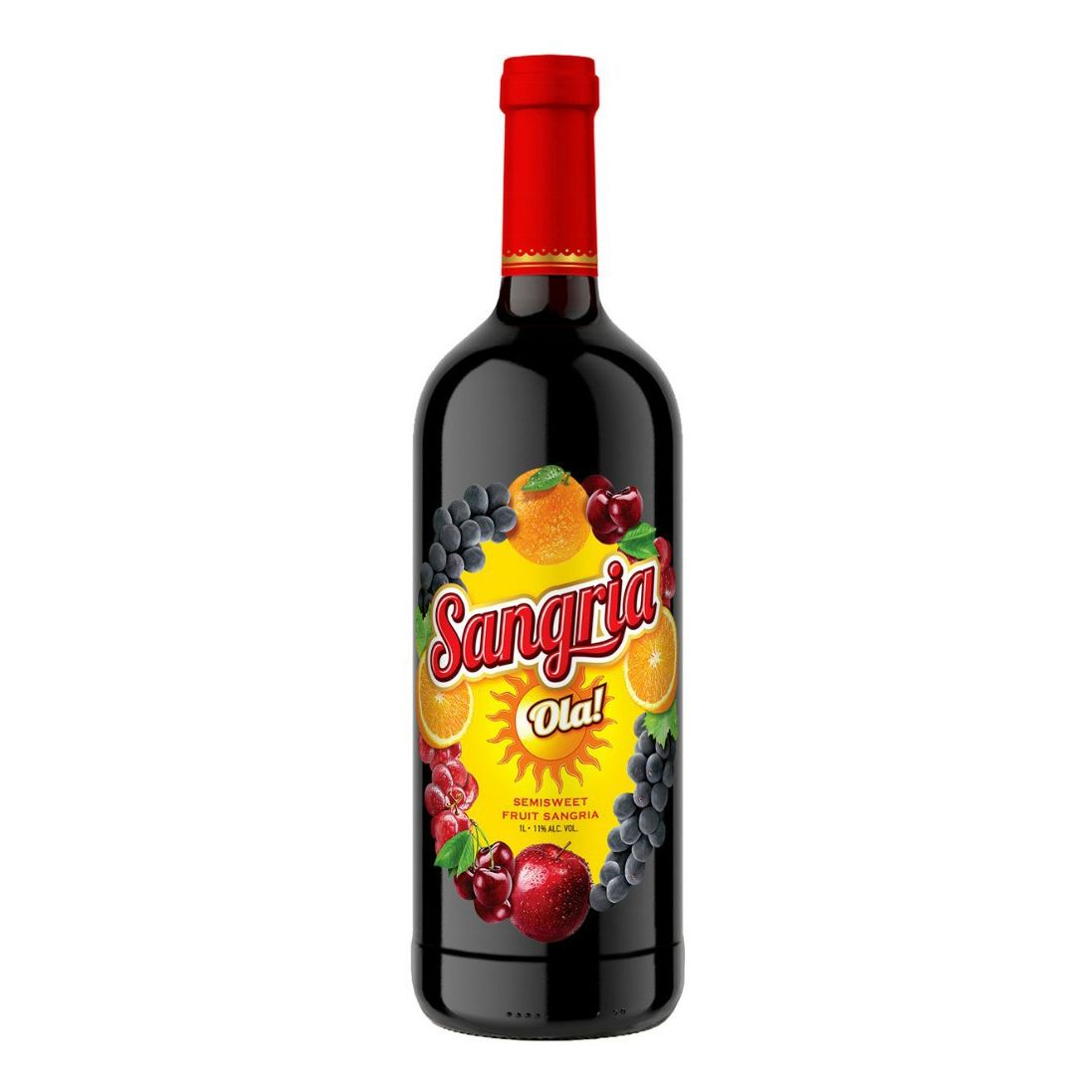 Красное полусладкое вино Sangria 1 л