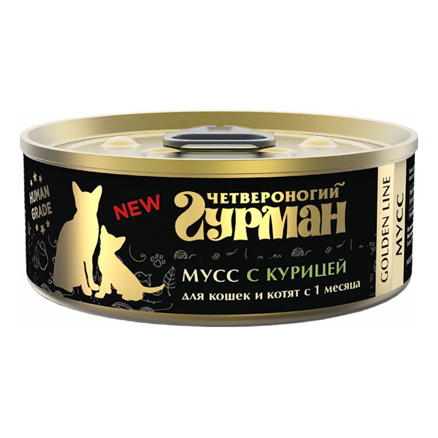 Влажный корм для кошек Четвероногий Гурман 100 г