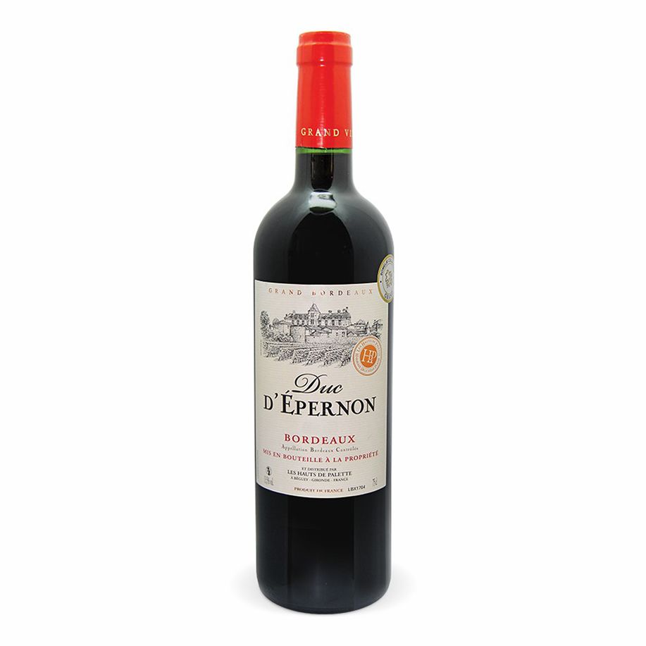 Красное сухое вино Duc d'Epernon 0,75 л