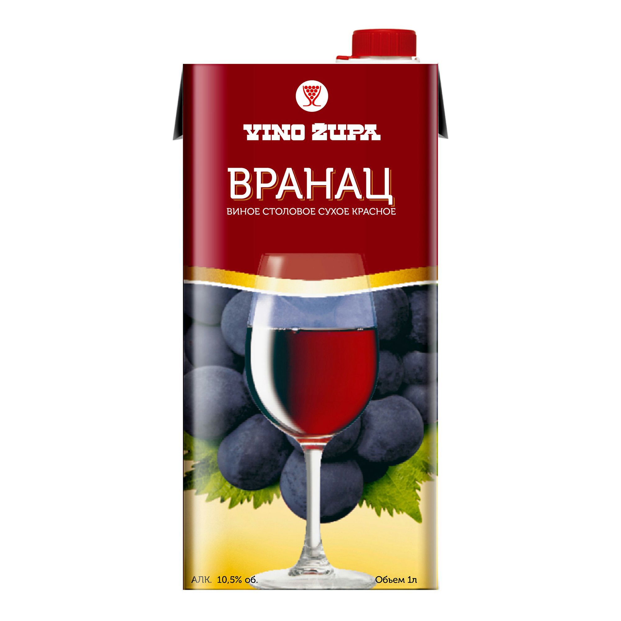 Красное сухое вино Vino Zupa 1 л