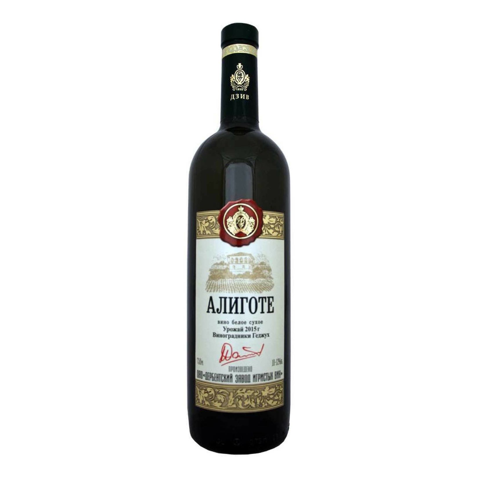 Сухое вино Дербентский завод игристых вин Алиготе 0,75 л