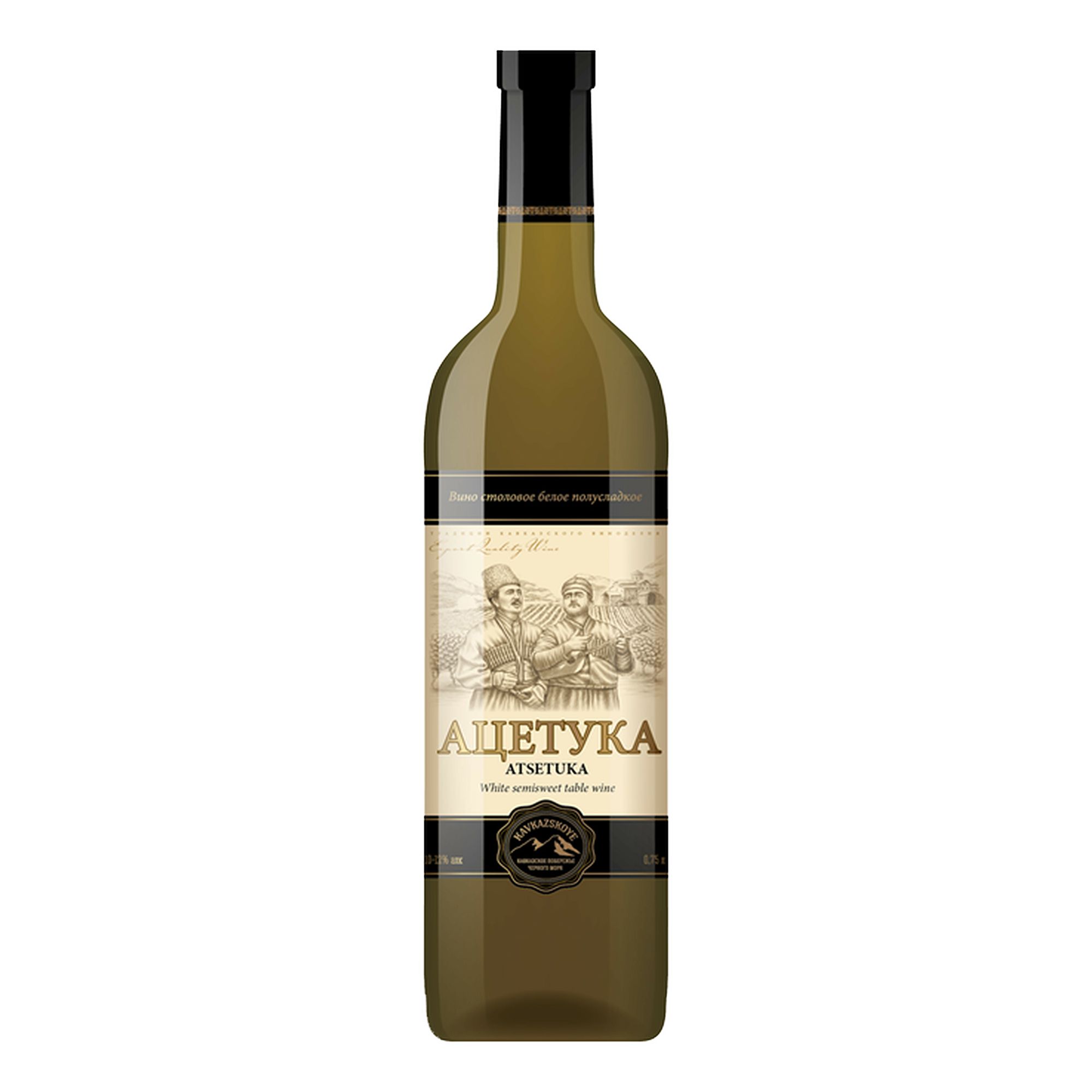 Белое полусладкое вино Ацетука 0,75 л
