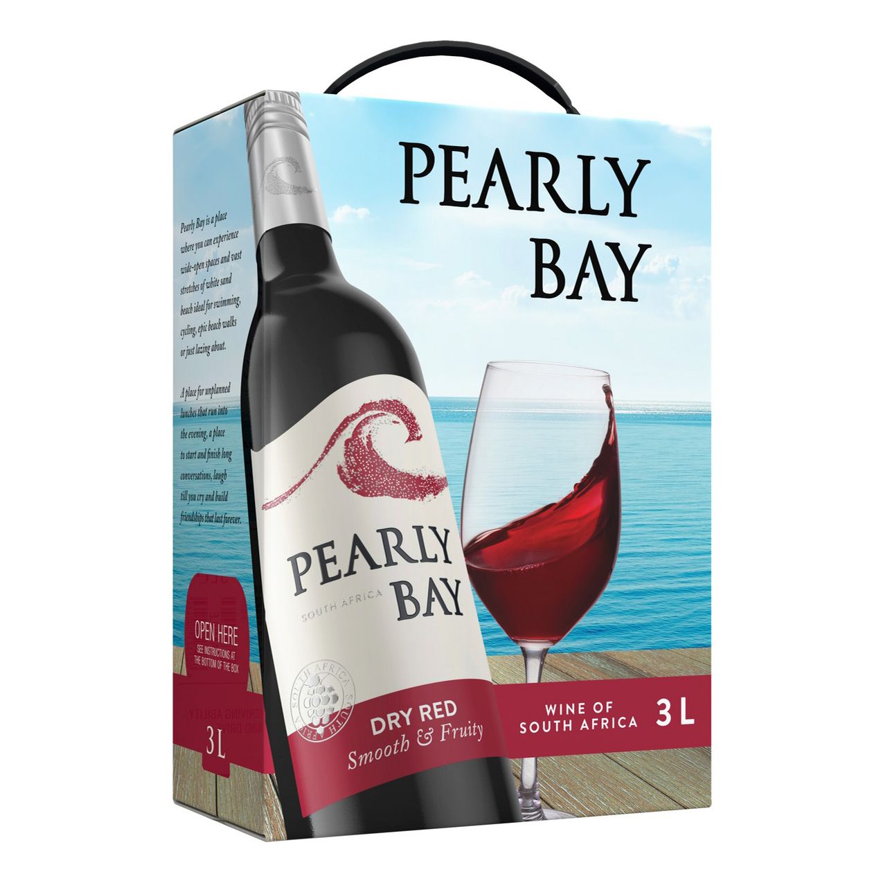 Красное сухое вино Pearly Bay 3 л
