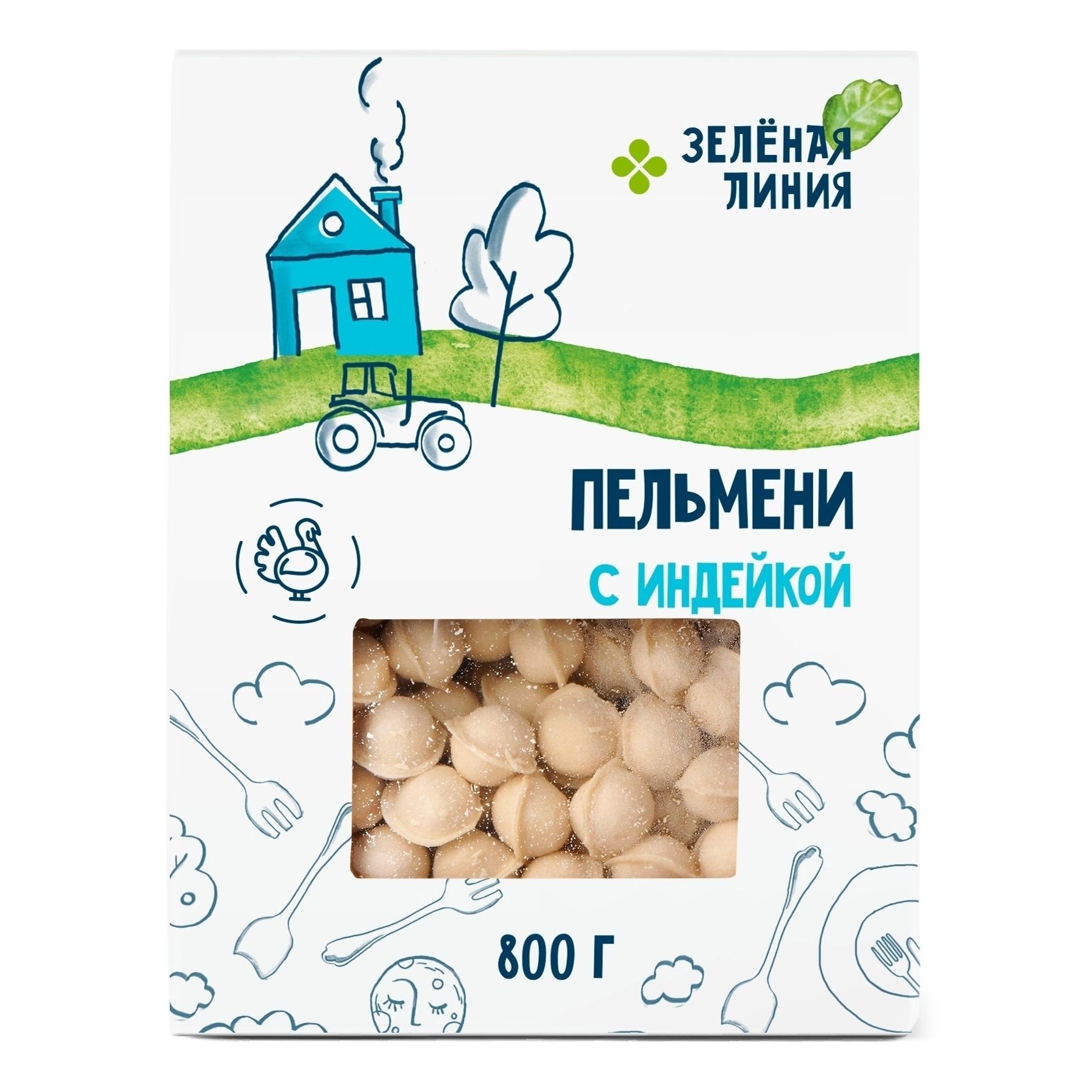 Пельмени Зеленая линия 800 г
