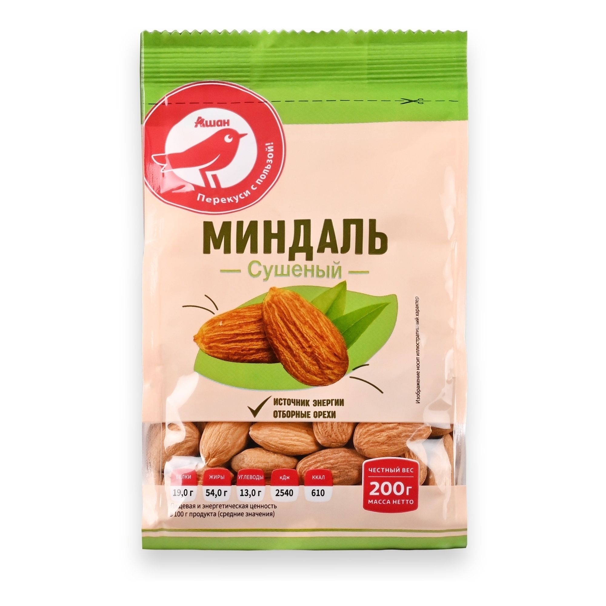Миндаль АШАН Красная птица 200 г