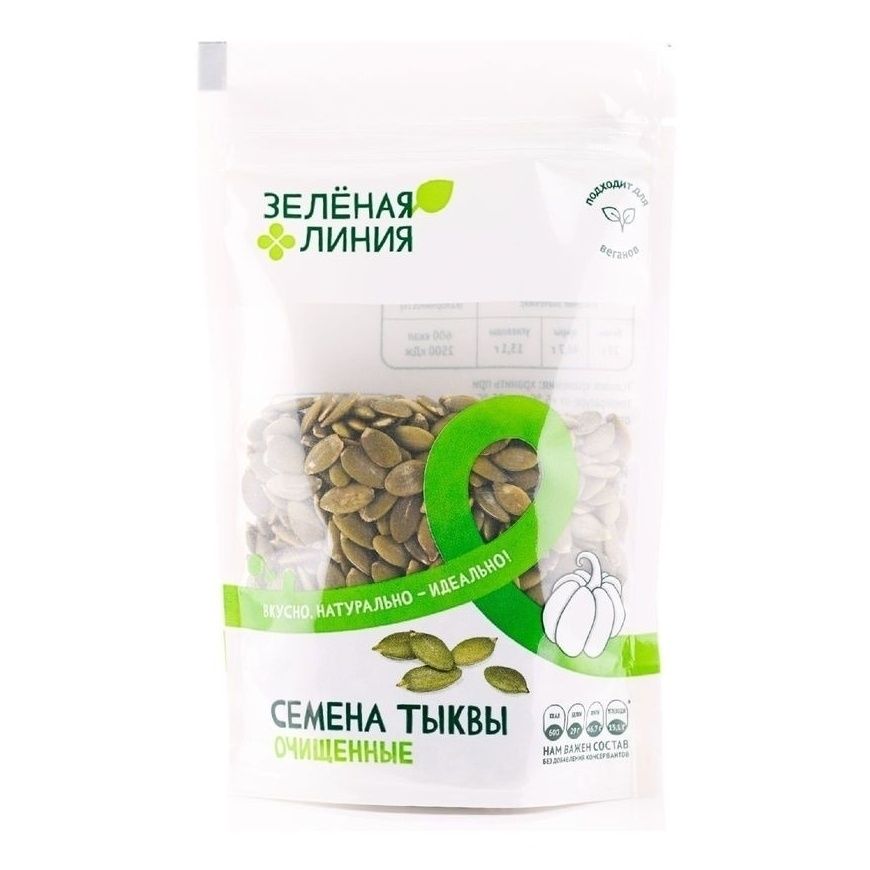 Семечки тыквенные Зеленая линия 150 г