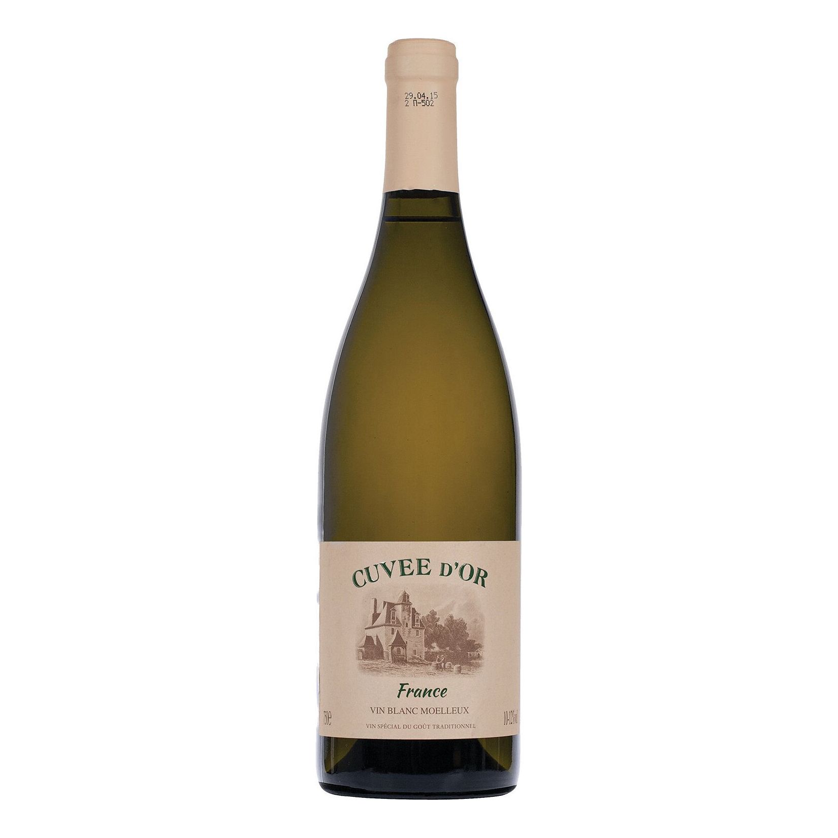 Белое полусладкое вино Cuvee D'Or 0,75 л