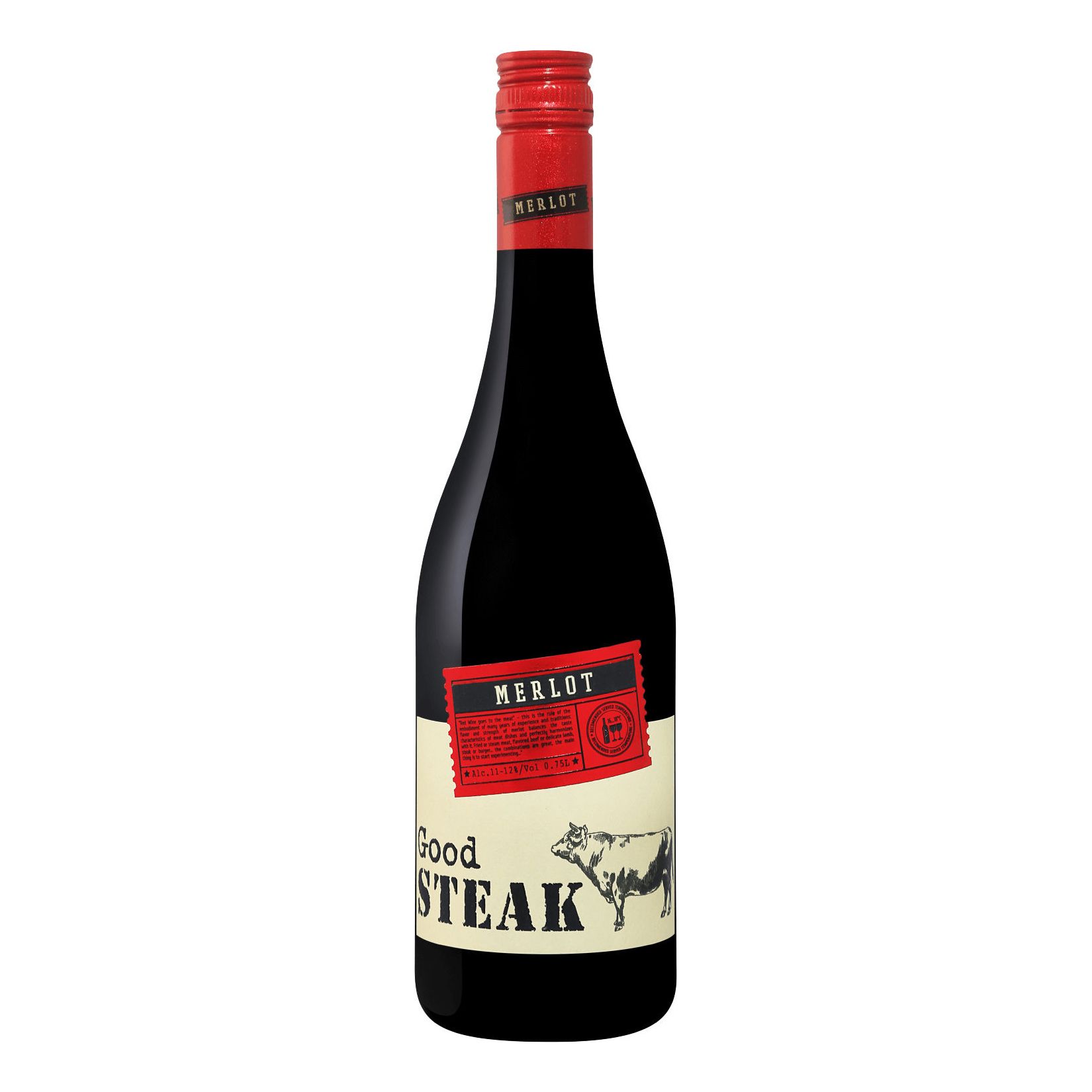 Красное сухое вино Good Steak Мерло 0,75 л