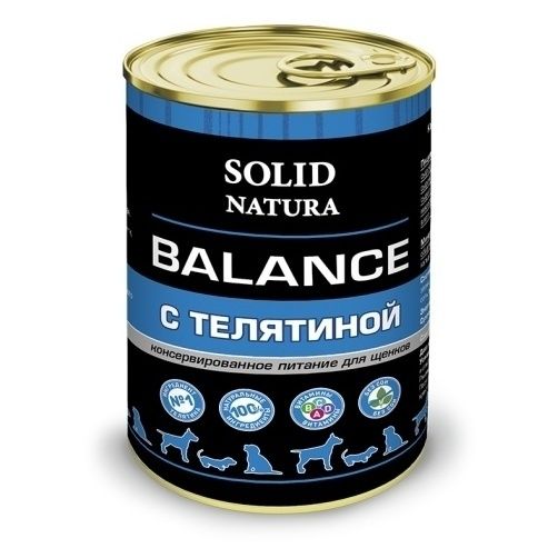 Влажный корм для собак Solid Natura 340 г