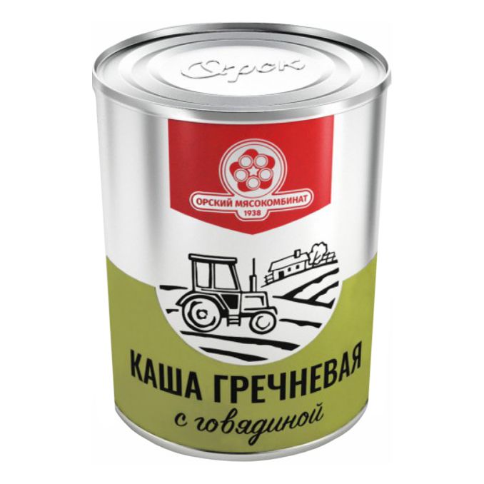 Консервы каша с мясом Орский мясокомбинат 340 г