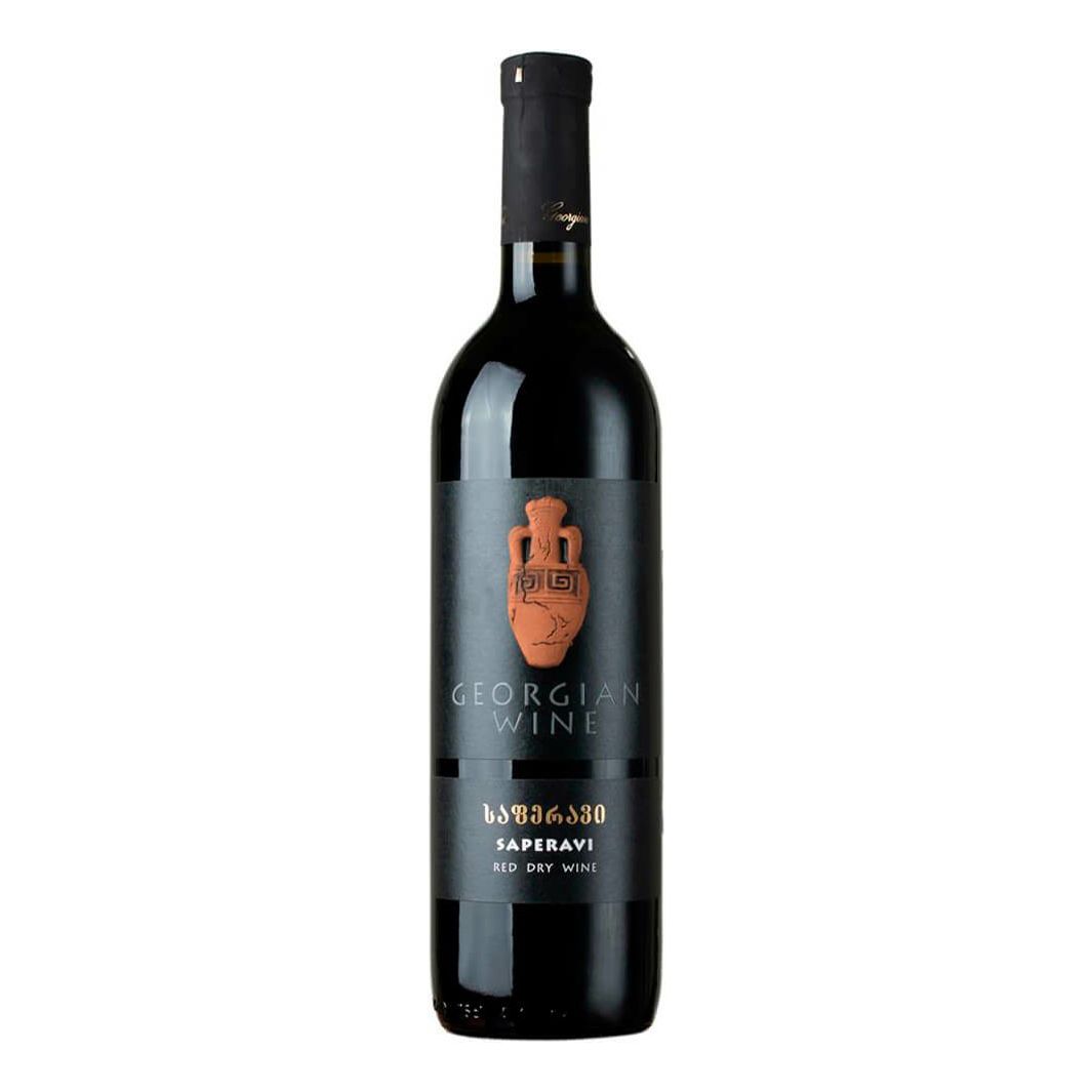 Красное сухое вино Georgian Wine Саперави 0,75 л
