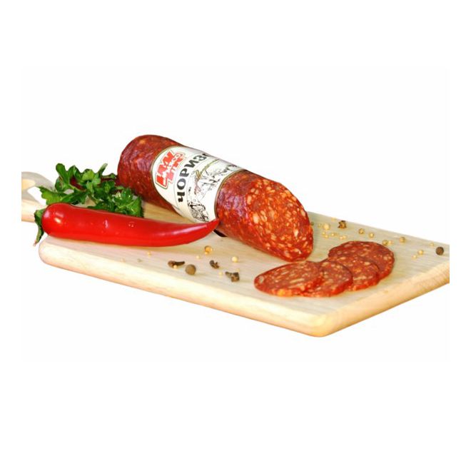 Колбаса сырокопченая Чайковский мясокомбинат 1 кг