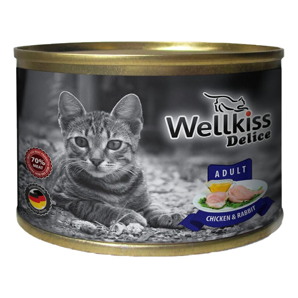 Влажный корм для кошек Wellkiss 200 г