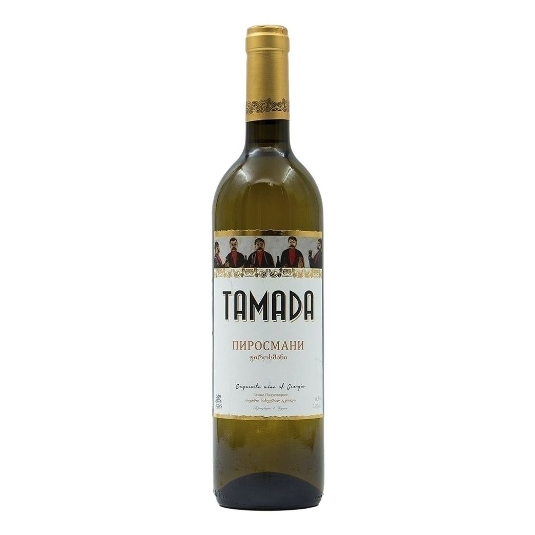 Белое полусладкое вино Тамада 0,75 л
