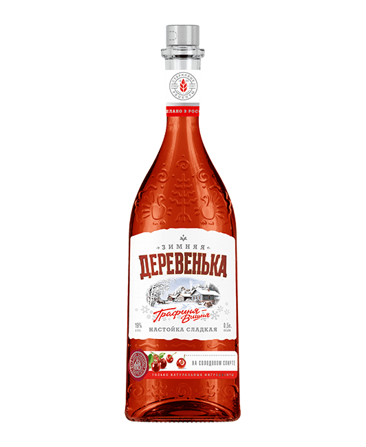 Настойка Деревенька вишня 0,25 л