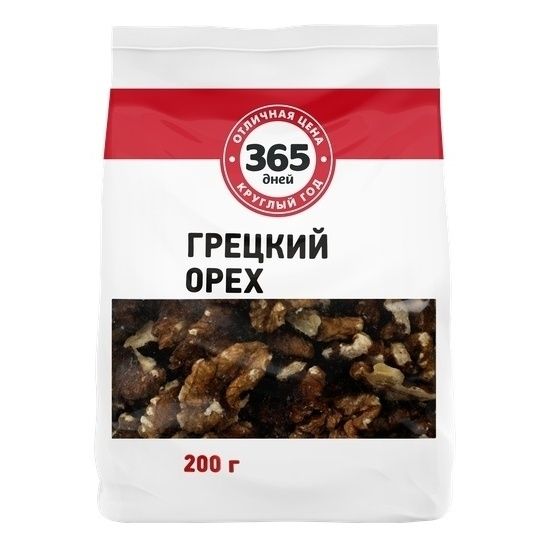 Грецкий орех 365 дней 200 г