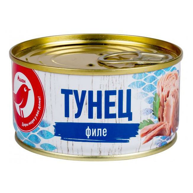 Тунец АШАН Красная птица 185 г