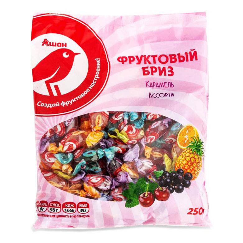 Конфеты АШАН Красная птица 250 г