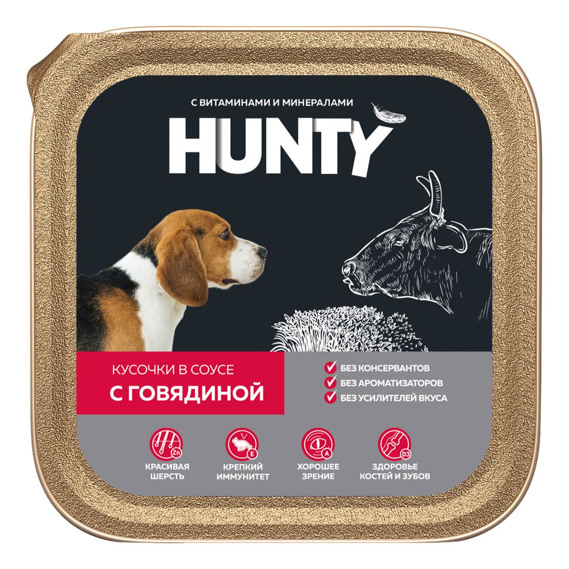 Влажный корм для собак Hunty 300 г