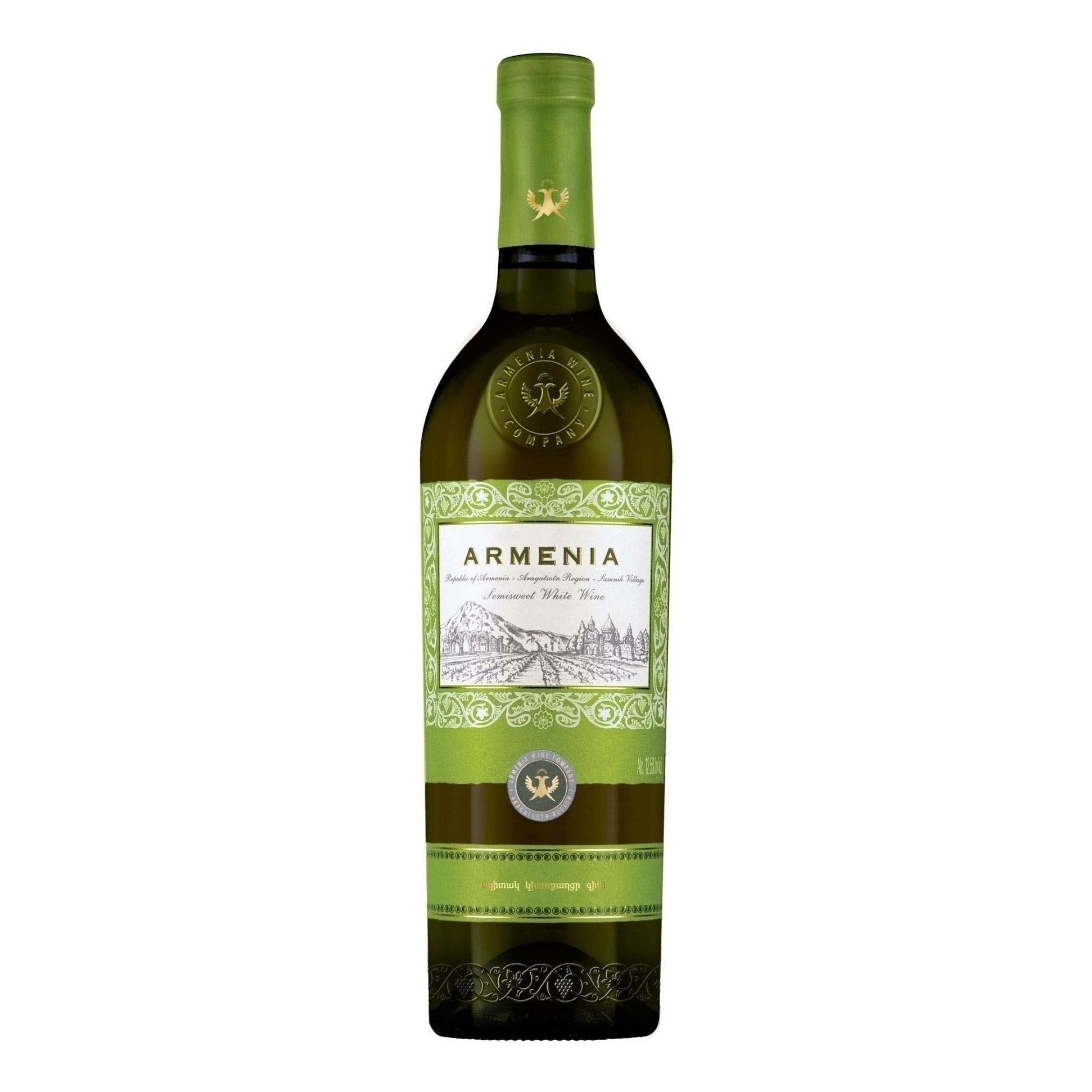 Белое полусладкое вино Armenia Wine 0,75 л