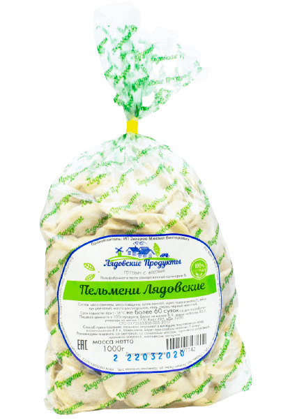 Пельмени Лядовские Продукты 1 кг