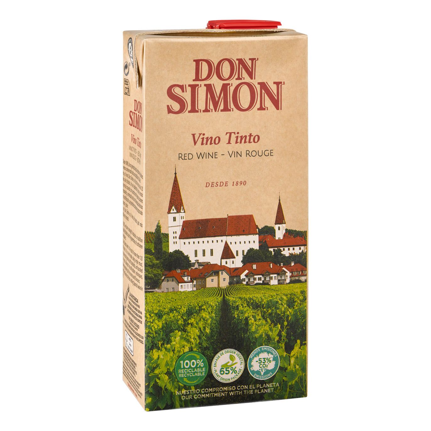 Красное сухое вино Don Simon 1 л