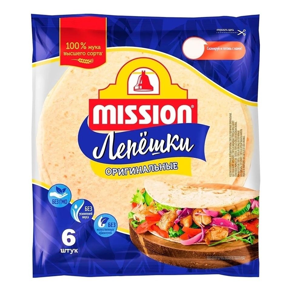 Лепешка Mission 250 г