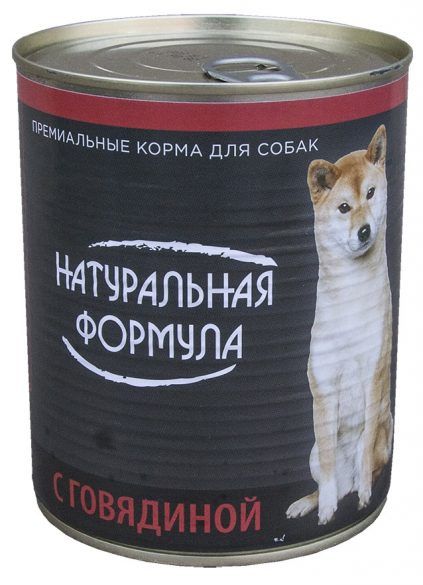 Влажный корм для собак Натуральная формула 850 г
