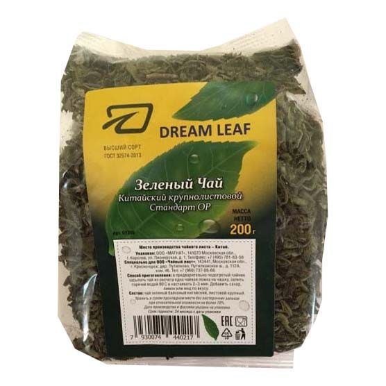 Зеленый чай Dream leaf листовой 200 г