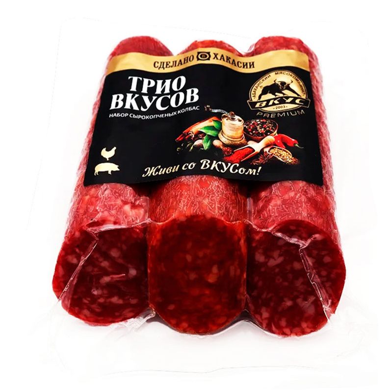 Колбаса сырокопченая Абаканский мясокомбинат 350 г