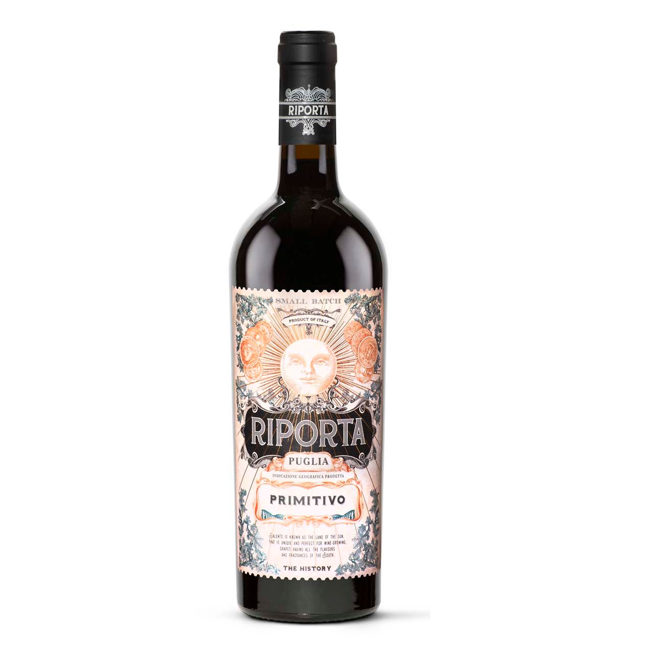 Красное полусухое вино Riporta Примитиво 0,75 л