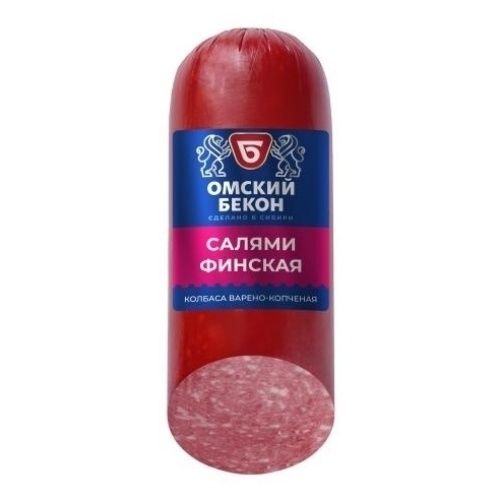 Колбаса варено-копченая Омский Бекон 350 г