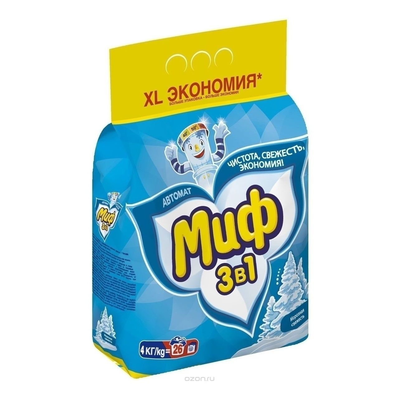 Порошок Миф Морозная свежесть 4 кг