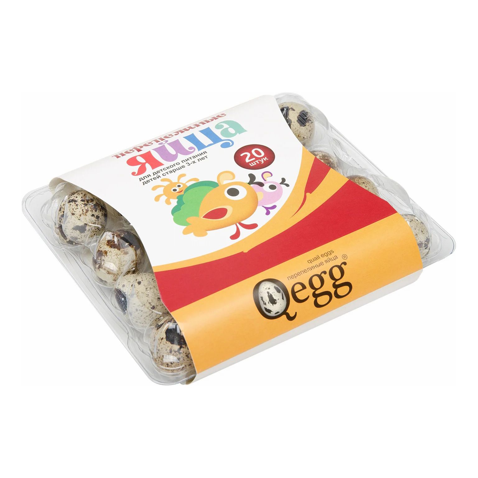 Яйца перепелиные Qegg 20 шт.