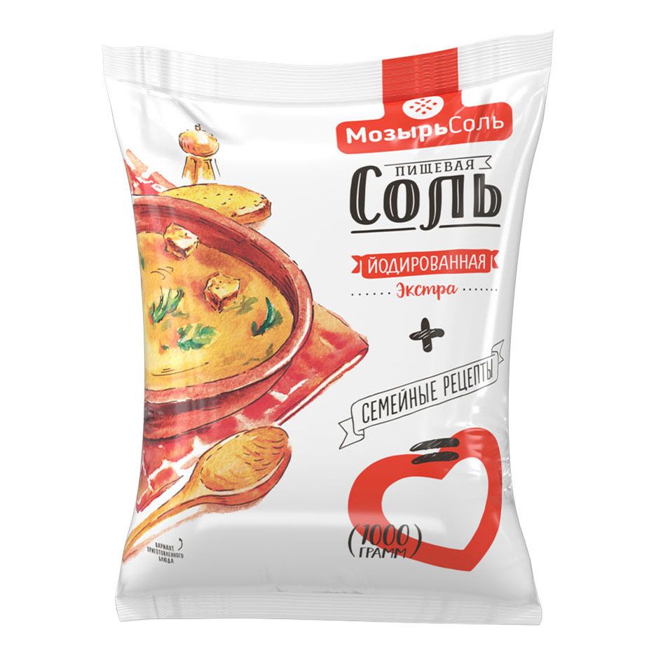 Соль йодированная Мозырьсоль 1 кг