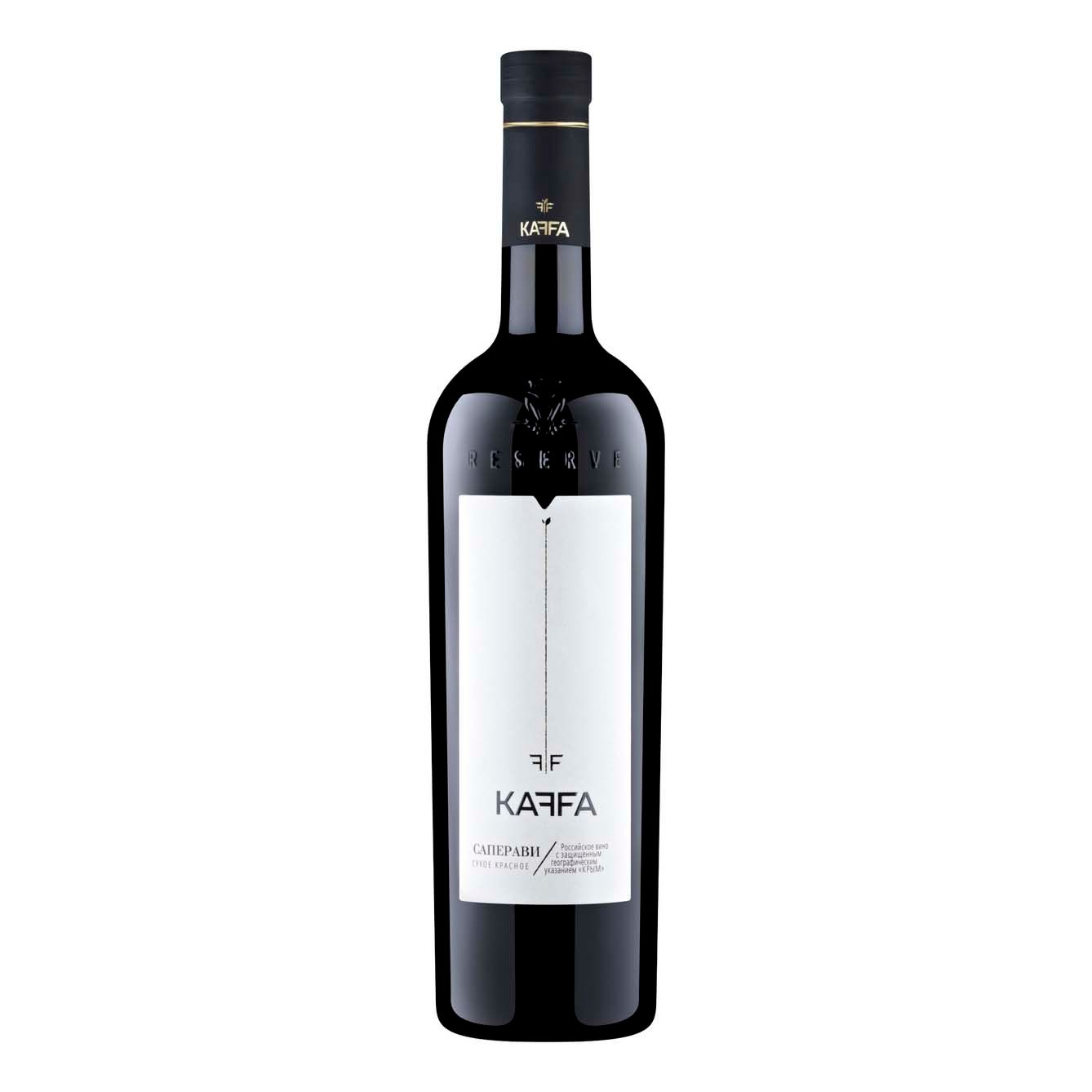 Красное сухое вино Каффа Саперави 0,75 л