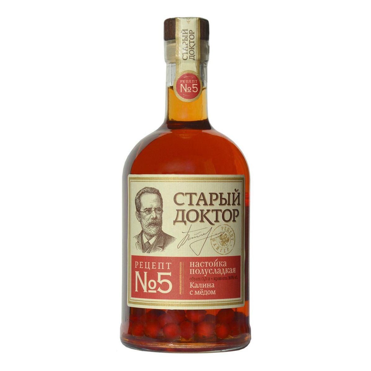 Настойка Старый доктор мед 0,5 л