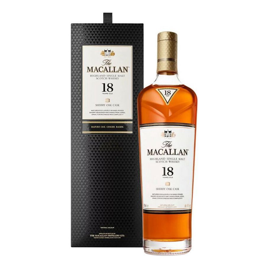 Виски Макаллан Sherry Oak 18 лет 0,7 л