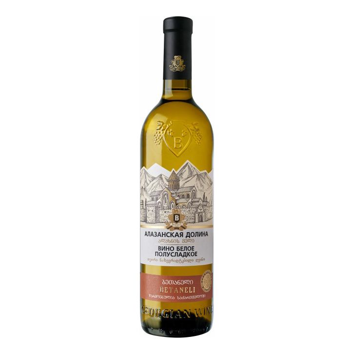 Полусладкое вино Bolero & Co Алазанская долина 0,75 л