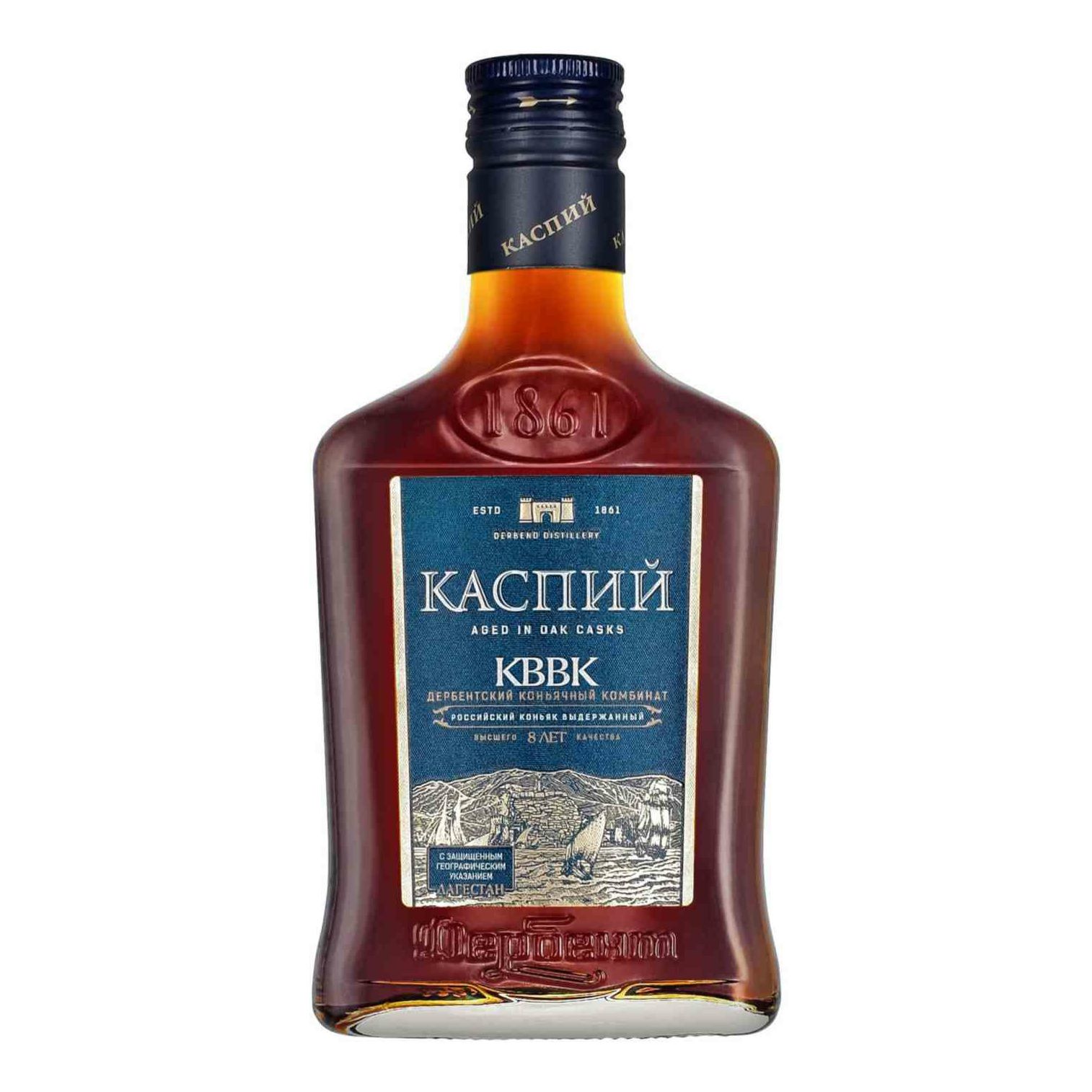 Коньяк Каспий 8 лет 0,25 л