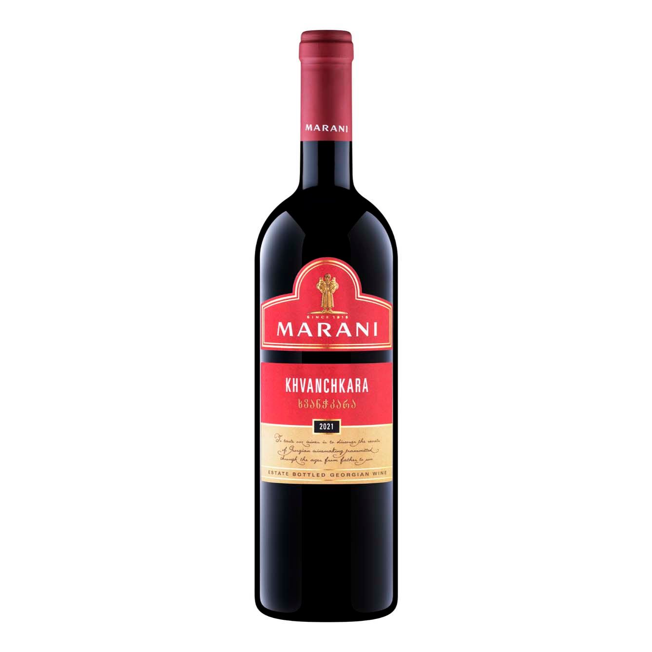 Красное полусладкое вино Marani Хванчкара 0,75 л