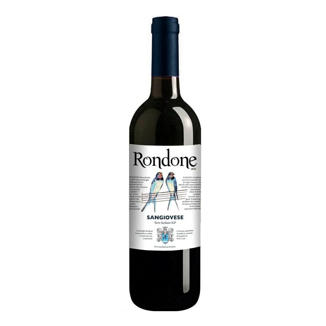 Красное полусухое вино Rondone Санджовезе 0,75 л