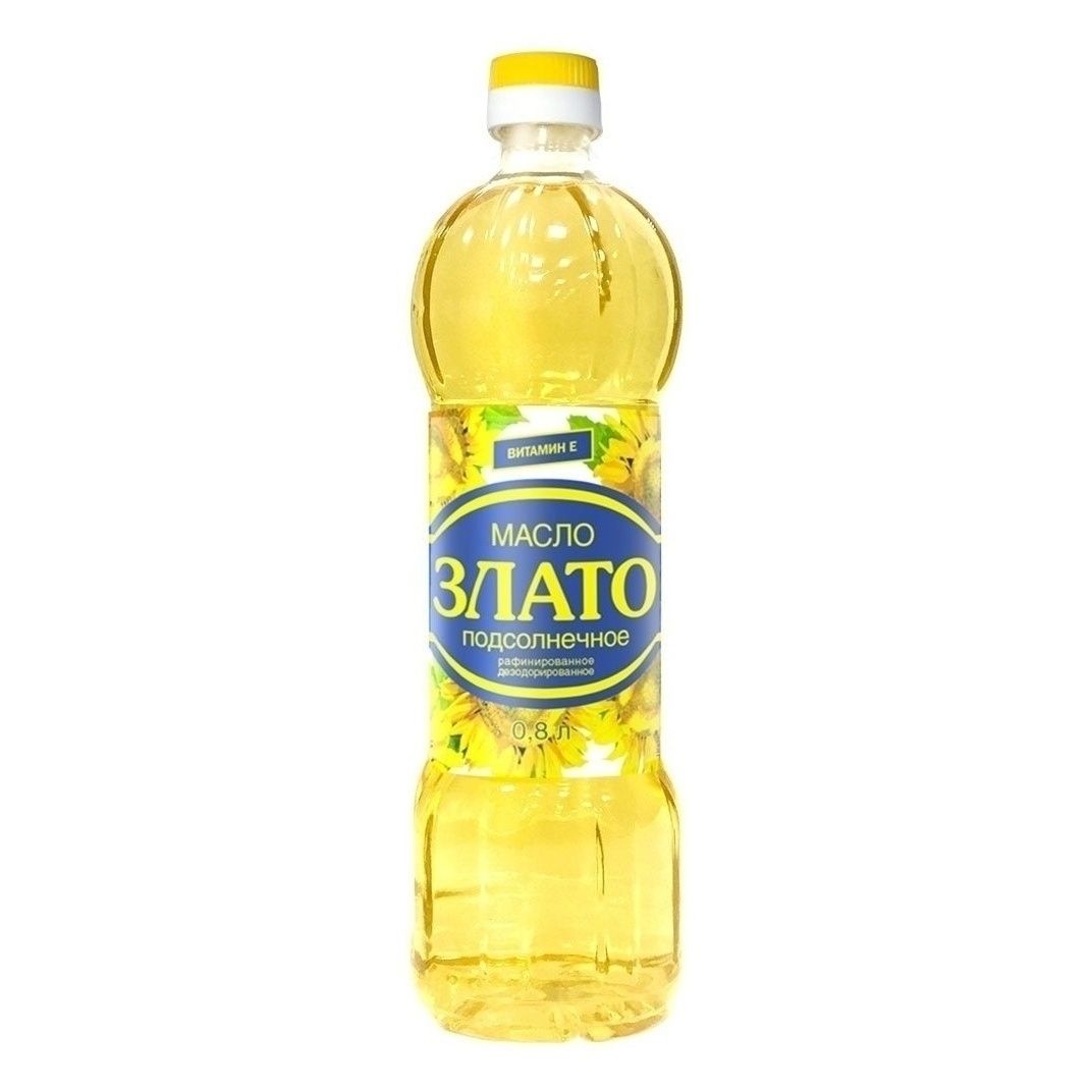 Масло подсолнечное Злато 800 мл