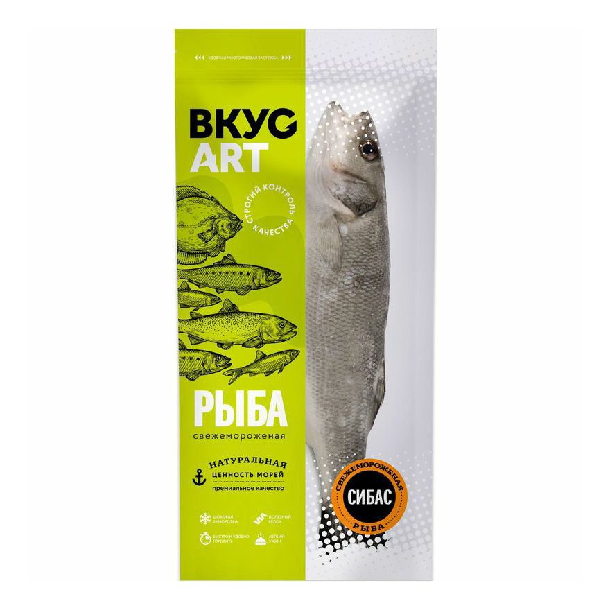 Сибас тушка ВкусАрт 600 г