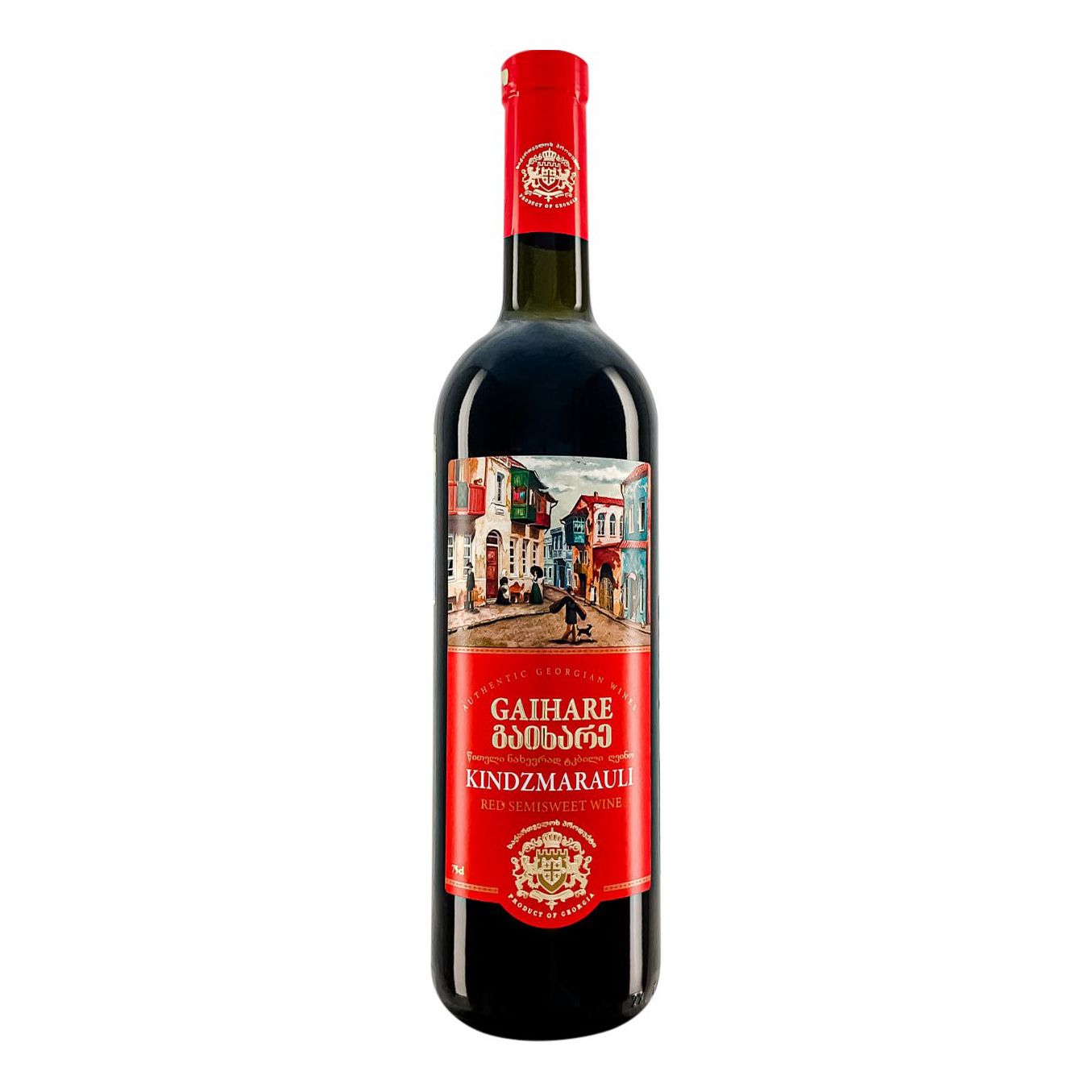 Красное полусладкое вино Kindzmarauli Саперави 0,75 л
