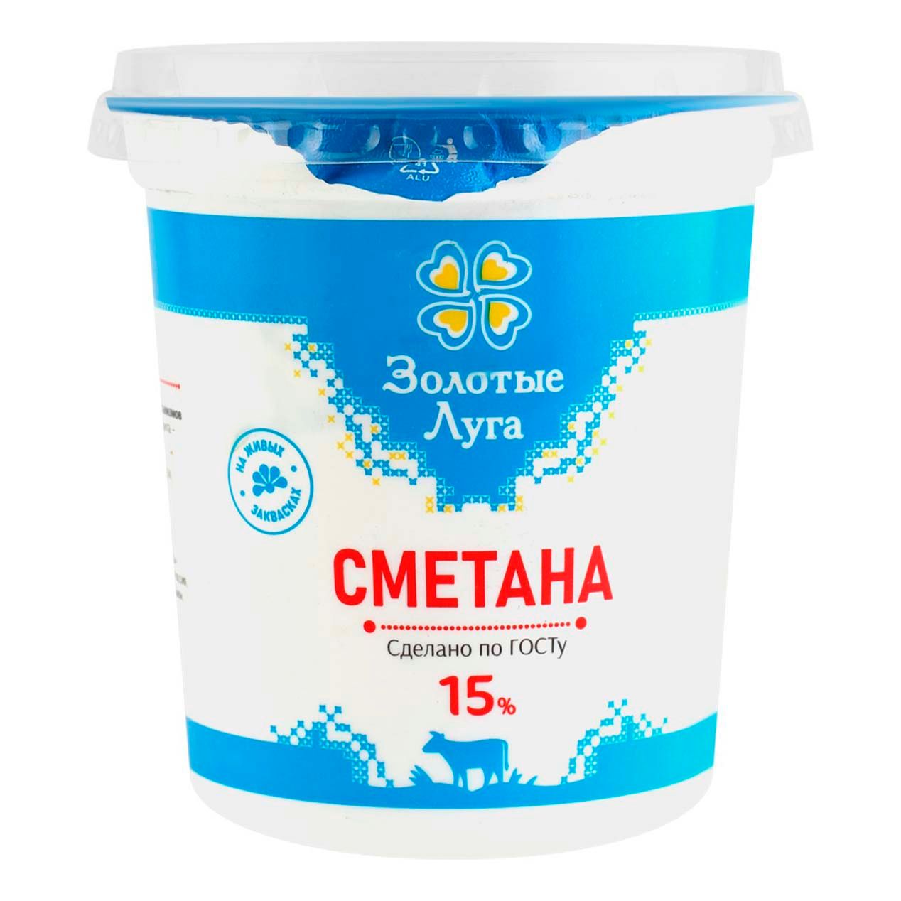 Сметана Золотые Луга 350 г
