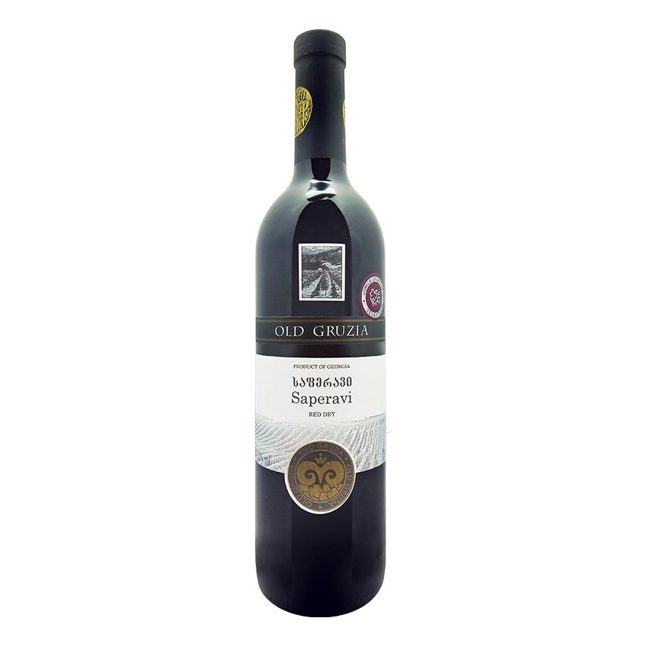 Красное сухое вино Old Gruzia Саперави 0,75 л