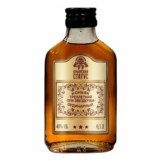 Коньяк Крымский Статус 3 года 0,1 л